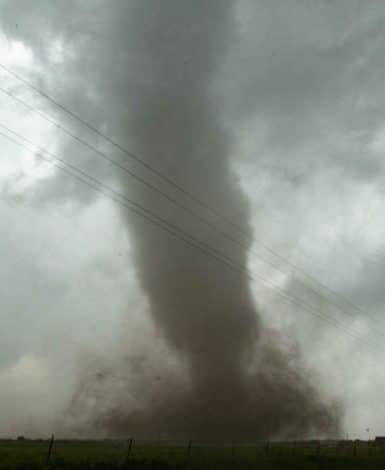 Tornado rips through the northwest side of Mangum, OK on May 20, 2019.