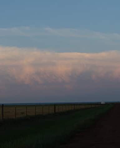 Storms to my east at Sunset in the Texas Panhandle