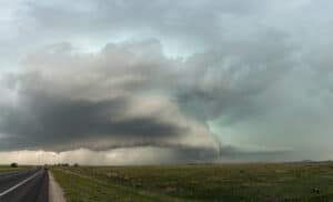Supercell Pano near Clayton, New Mexico