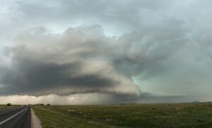 Supercell Pano near Clayton, New Mexico