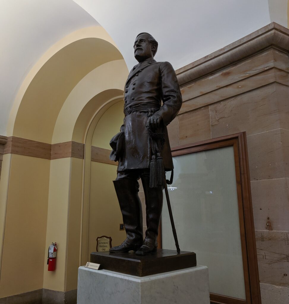 Robert E Lee Statue from the State of Virginia in the US Capitol