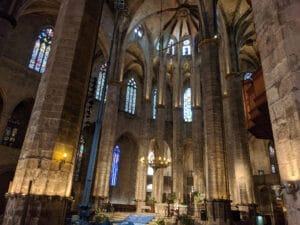 Basilica of Santa Maria del Mar Barcelona, Spain
