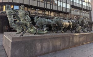 Running of the bulls Monument