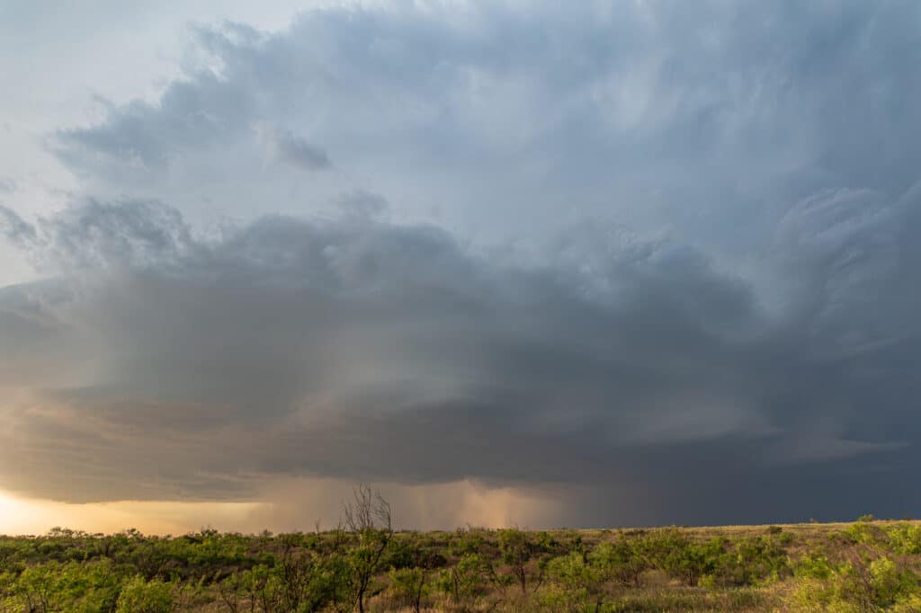 Supercell over Lake Kemp