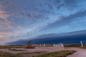Shelf Cloud near Roll Oklahoma