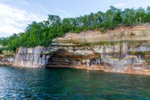 Pictured Rocks National Lakeshore in Lake Superior