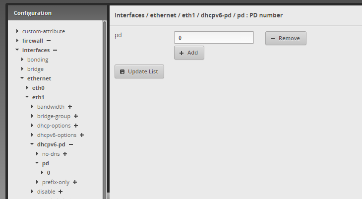 EdgeRouter X configuration for dhcpv6-pd on Cox residential internet