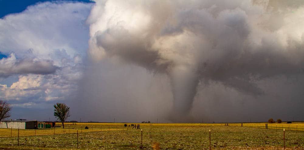 EF-4 Tornado near the town of Tipton, OK on the afternoon of November 7, 2011