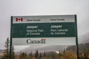 Jasper National Park Sign