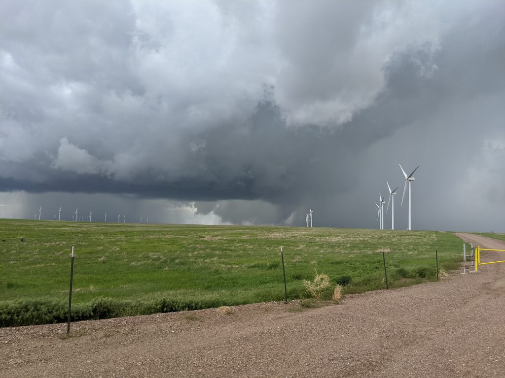 One of many wall clouds witnessed May 23rd in Colorado