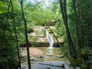 Cedar Falls in Hocking Hills State Park in Ohio