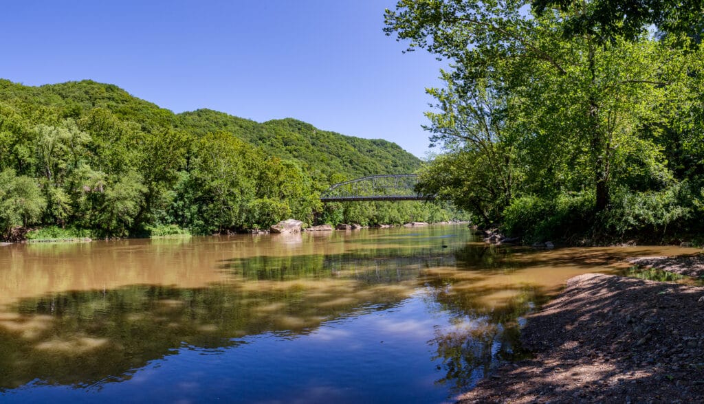 The New River in the New River Gorge National Park