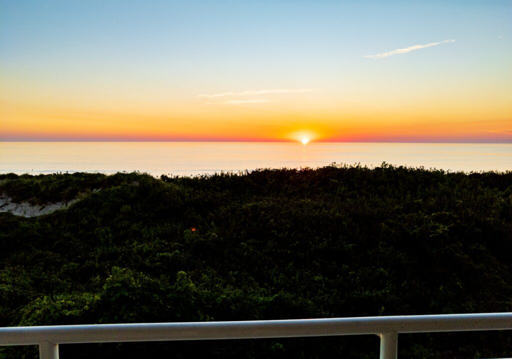 Sunrise from my Ocean Facing room at the Hampton Inn Outer Banks/Corolla