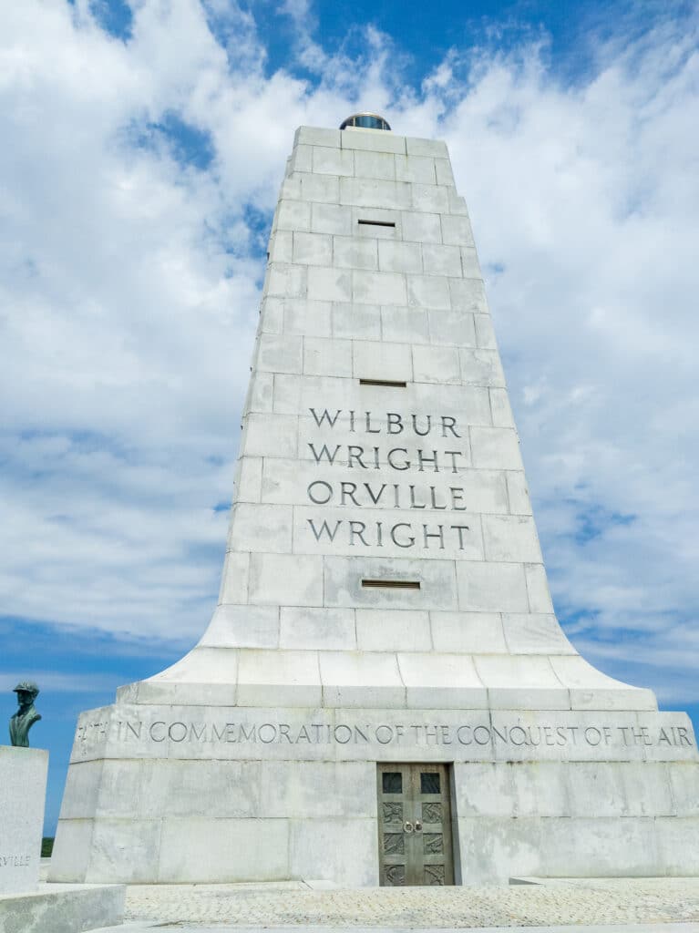 Wright Brothers Memorial in Kitty Hawk North Carolina