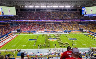 Michigan Marching Band at the Orange Bowl 2021
