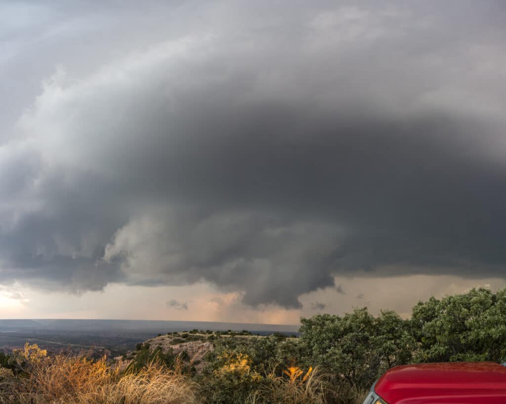 Supercell over Canyon