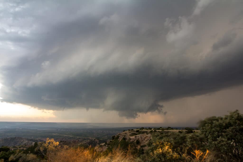 Supercell over the Palo Duro Canyon