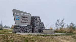 Mount St. Helens National Volcanic Monument Sign