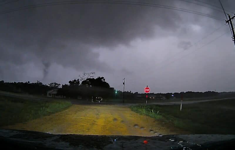 Tornado near the town of Cyclone in Central Texas