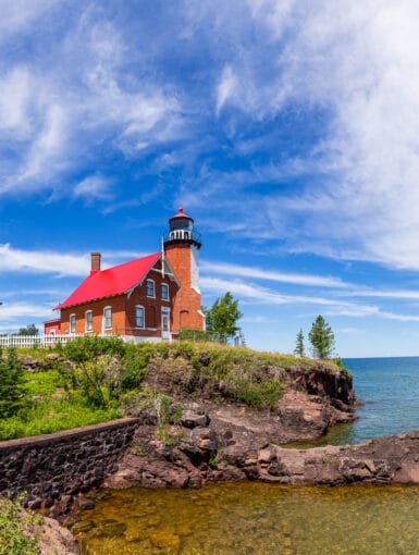 Lighthouse in Eagle Harbor, Michigan