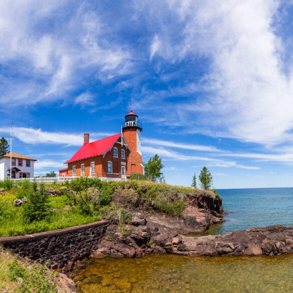 Lighthouse in Eagle Harbor, Michigan