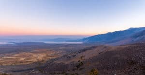 Twilight over Mono Lake from the Mono Lake Vista Point on highway 395