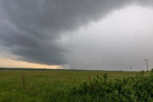 Supercell near Leon east of Wichita in Kansas in May 2022