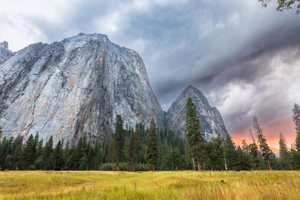 Cathedral Rocks in Yosemite Valley