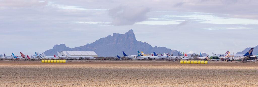 Airline Boneyard in Arizona