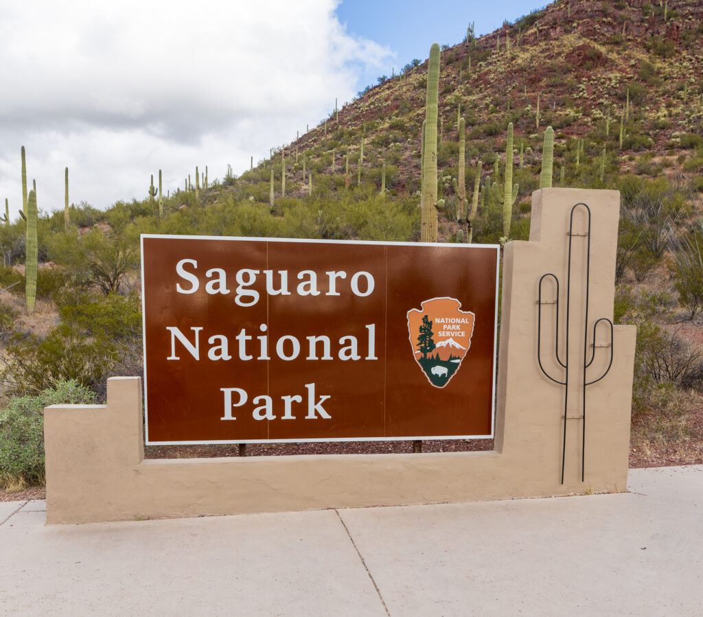 Saguro National Park Sign