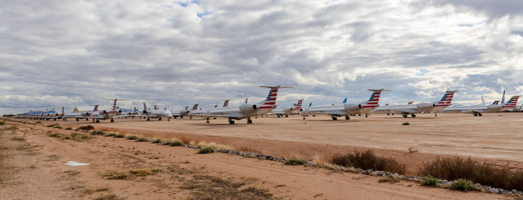 Stored American Regional Jets