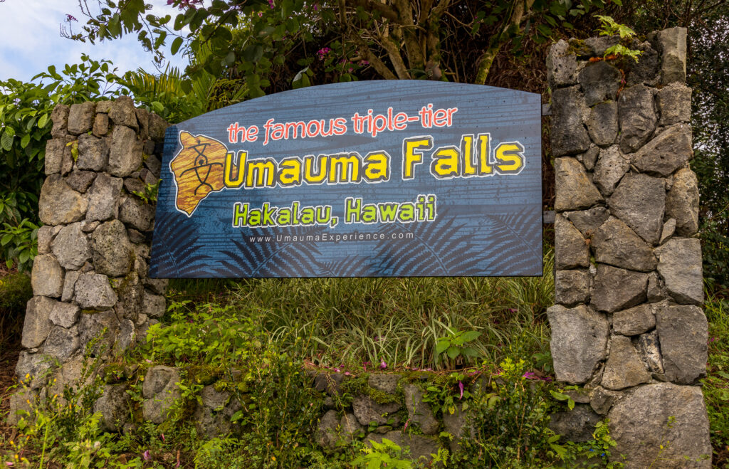 Umauma Falls in Hakalau, Hawaii