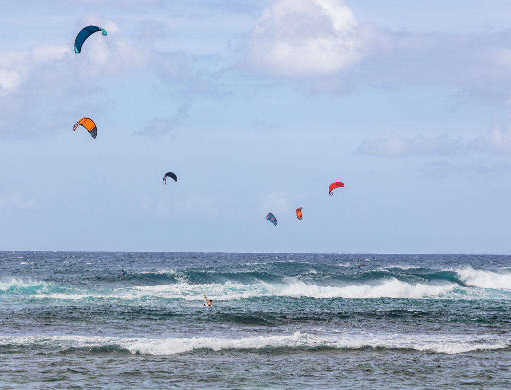 Windsurfers on Oahu