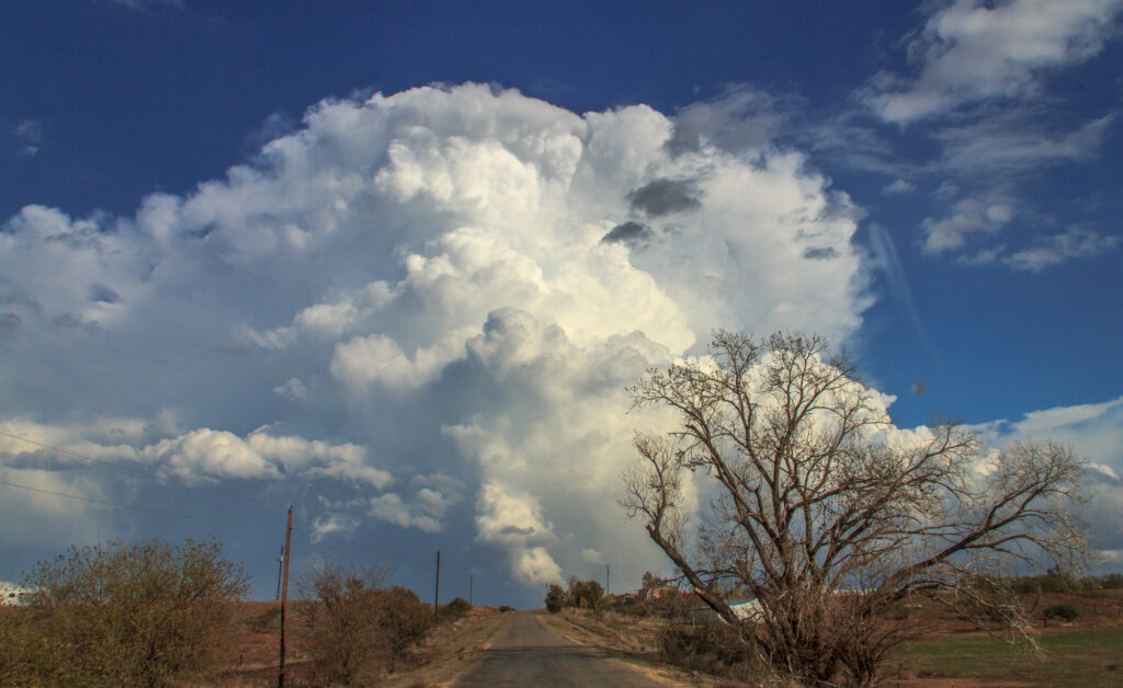 Approaching a storm near Tipton, OK on November 7, 2011