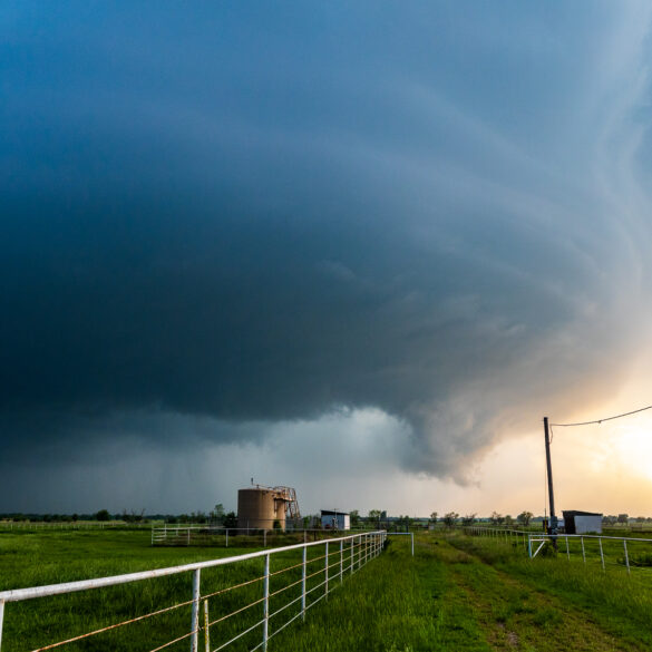 A structured supercell from 48th street NW in Norman Oklahoma on May 11, 2023