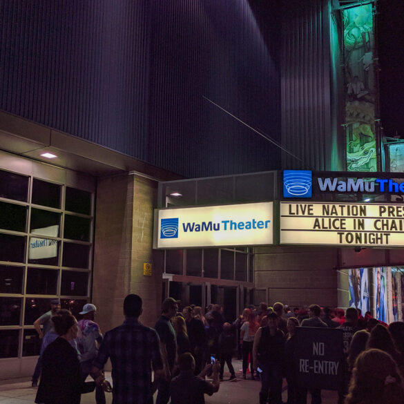 WaMu Theater Sign Alice in Chains Tonight
