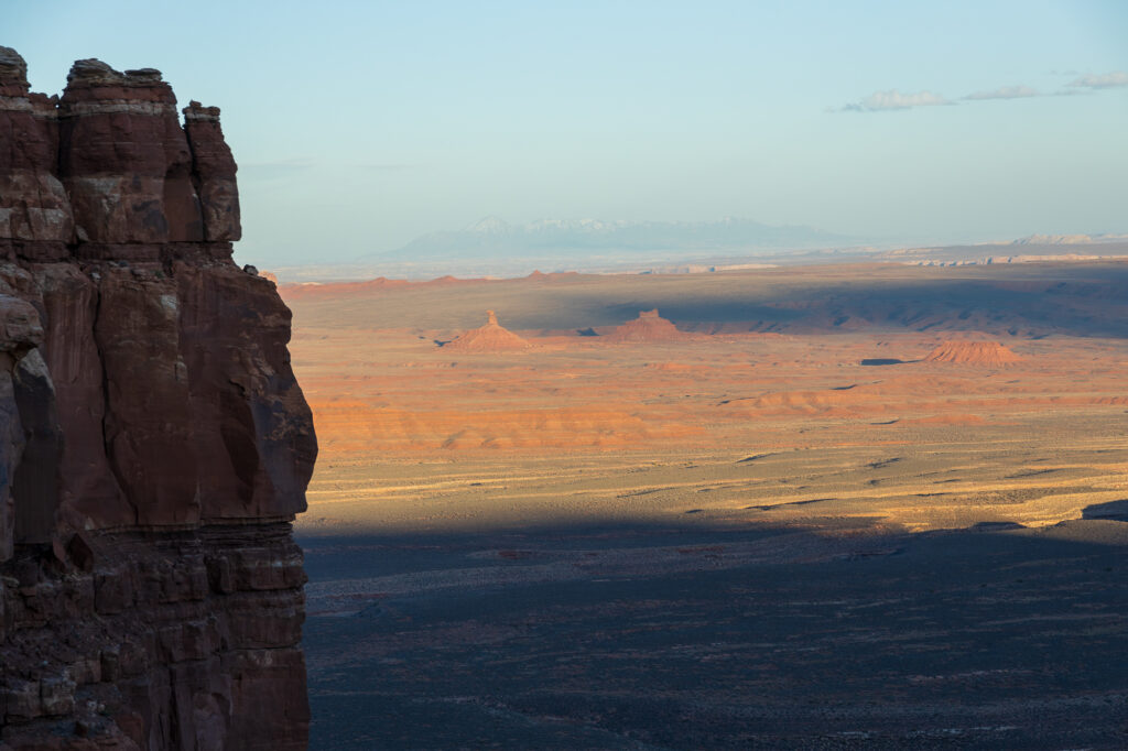 Setting Hen and Rooster Butte from Moki Dugway