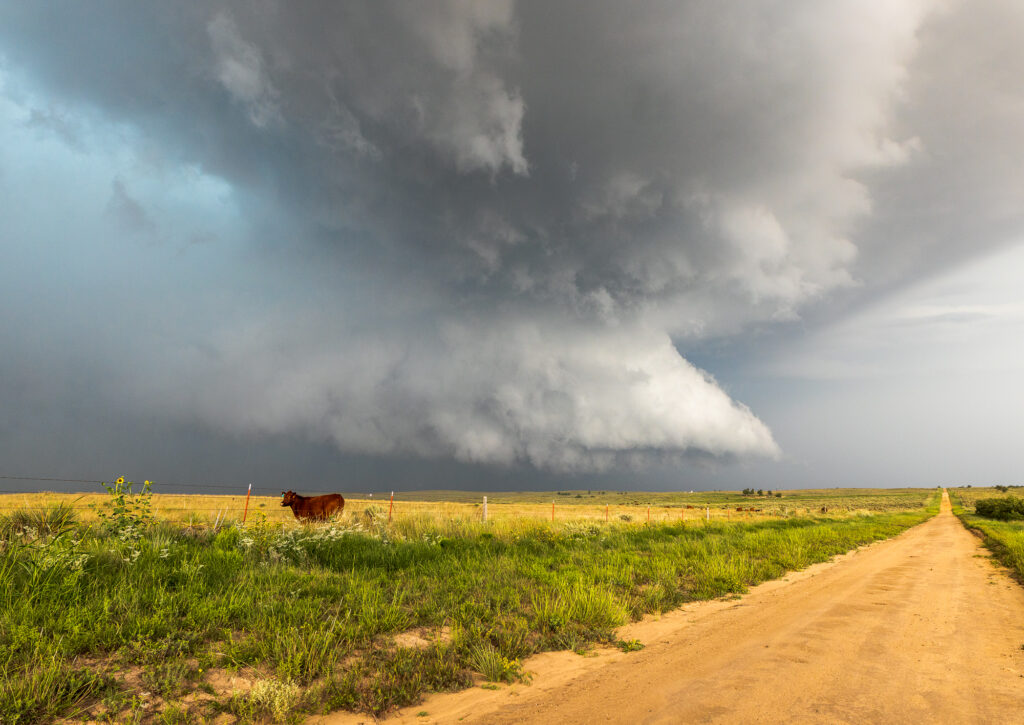 Storm west of Laverne Oklahoma