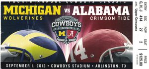 Cowboys Classic 2012 - Michigan vs Alabama